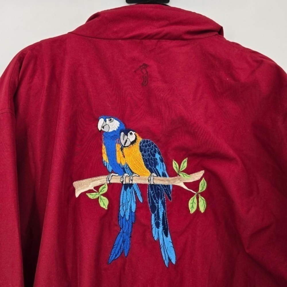 Preswick & Moore Golf Pullover Jacket Parrot Embroidered Lightweight XL - Picture 4 of 10